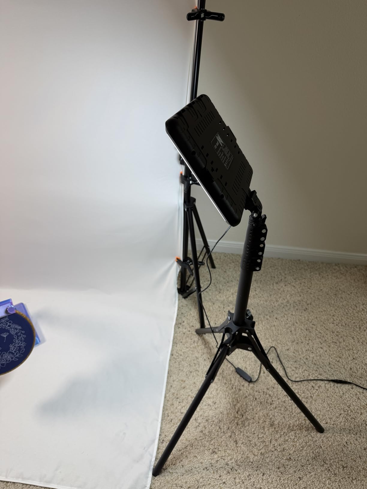 2-Pack Photography Lighting Kit, NiceVeedi 25W LED Video Light Kit, 2900-7000K Dimmable Studio Light with Tripod Stand, 73