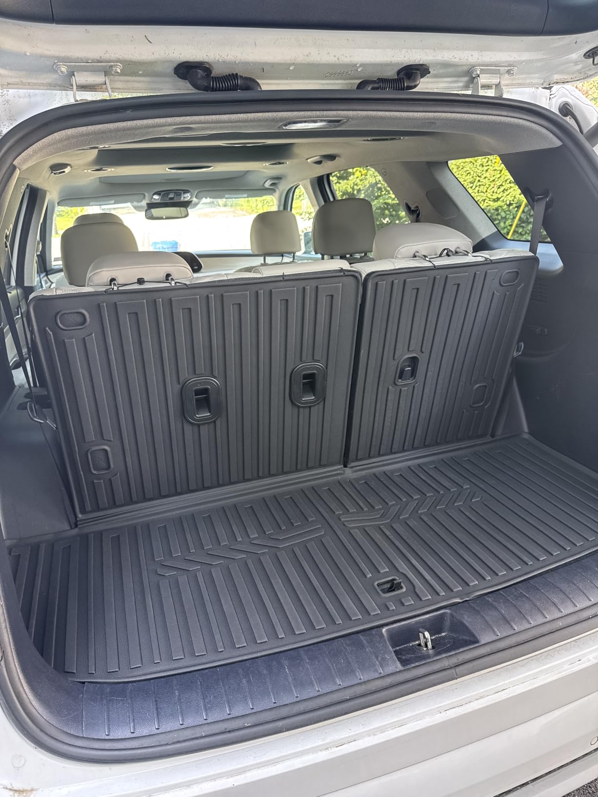 Cargo Liner & Brackrest Mat 2 in 1 for 2024-2026 Grand Highlander | Custom Fit, All Weather TPE Trunk Mat Rear Cargo Mat Back Seat Cover Protector for Grand Highlander Accessories customer photo 1