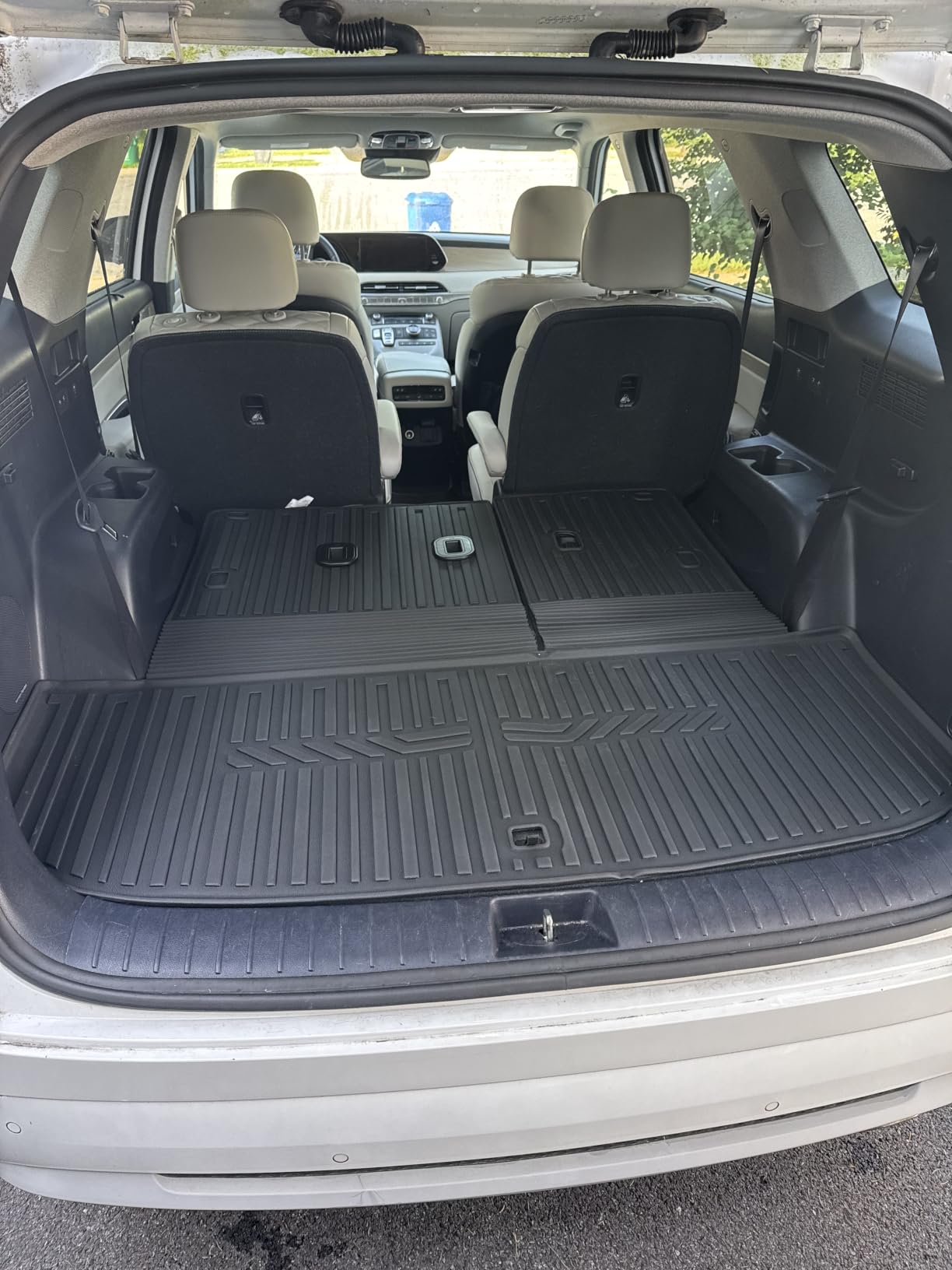 Cargo Liner & Brackrest Mat 2 in 1 for 2024-2026 Grand Highlander | Custom Fit, All Weather TPE Trunk Mat Rear Cargo Mat Back Seat Cover Protector for Grand Highlander Accessories customer photo 2