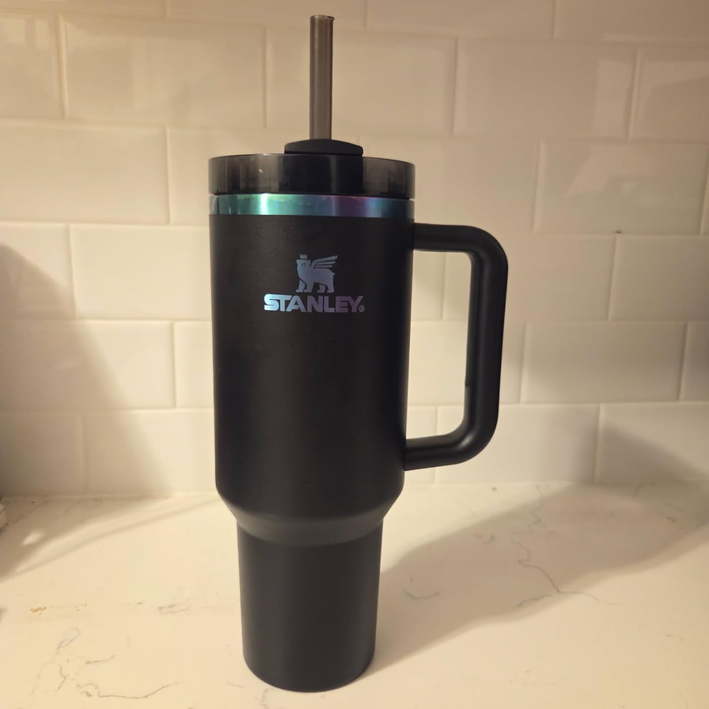 STANLEY Quencher H2.0 Flow State Tumbler, 30 oz, Black 2.0 | Handle and Straw | 3-Position Lid | Cup Holder Compatible for Travel | Insulated Stainless Steel Cup | BPA-Free customer photo 2