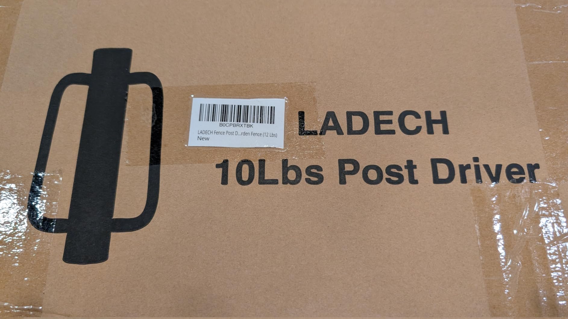 LADECH Fence Post Driver, Heavy Duty Hand Post Pounder with Handle - Use for Metal U Posts, T Posts, Garden Fence (12 Lbs) customer photo 2