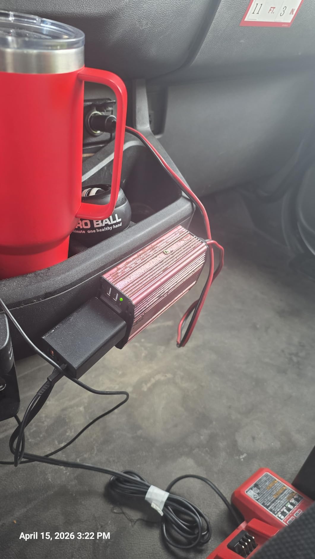 Pro Chaser 400W Power Inverters for Vehicles DC 12v to AC 110v Car Inverter | Car Converter, 6.2A Dual USB Charging Ports, Dual AC Adapter for Laptops Air Compressor customer photo 1