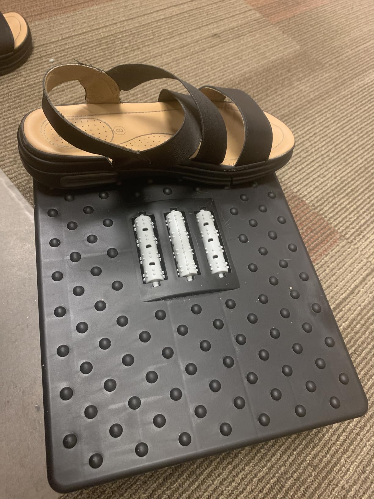 CasaZenith Foot Rest Under Desk at Work - Ergonomic Rocking Footrest with Roller Massager - Black 13