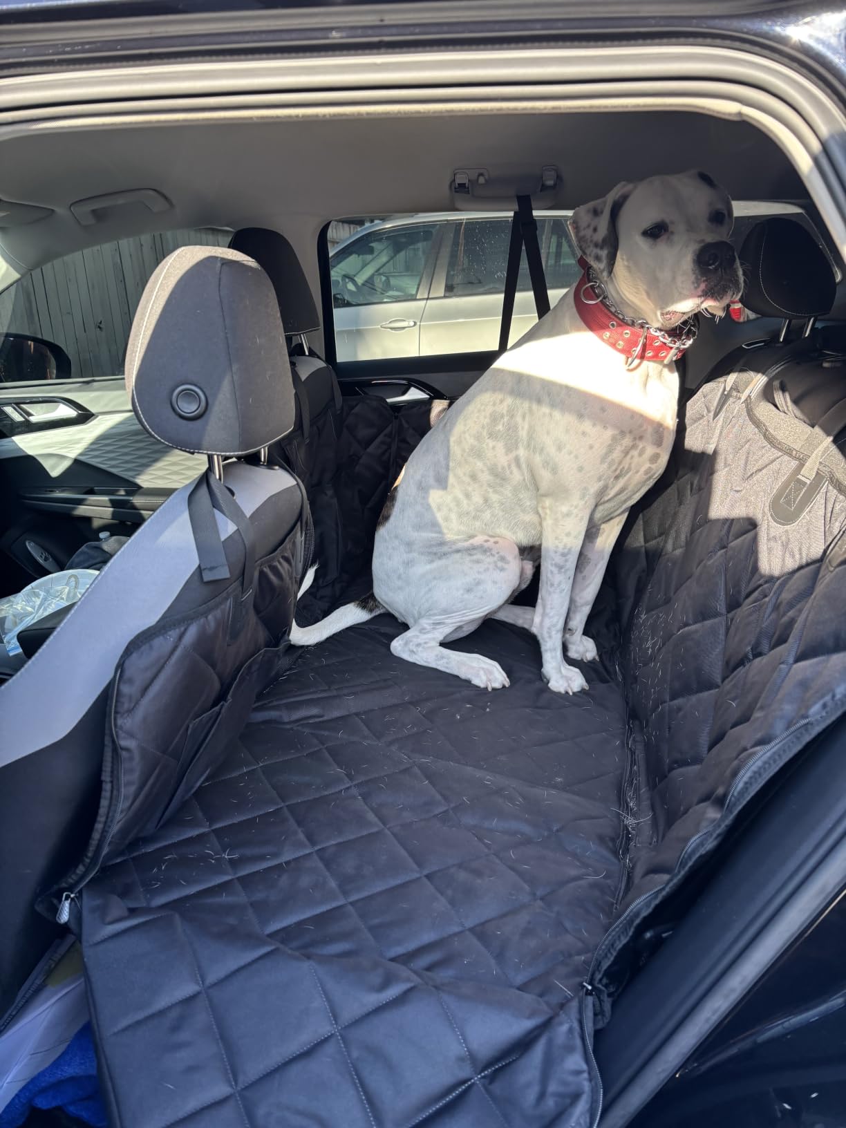 Dog Truck Seat Cover for Back Seat, Hard Bottom Pet Hammock, XL customer photo 2