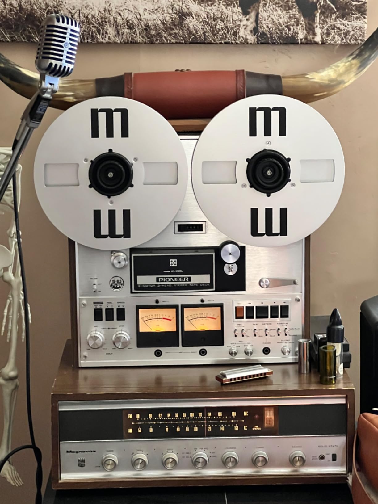 1/4 10.5 Inch Empty Tape Reel, Universal 4 Holes Reel to Reel Hub for Nab, 1/4 Inch Open Reel Tape for Recording Open Reel Takeup Reel Machine customer photo 2