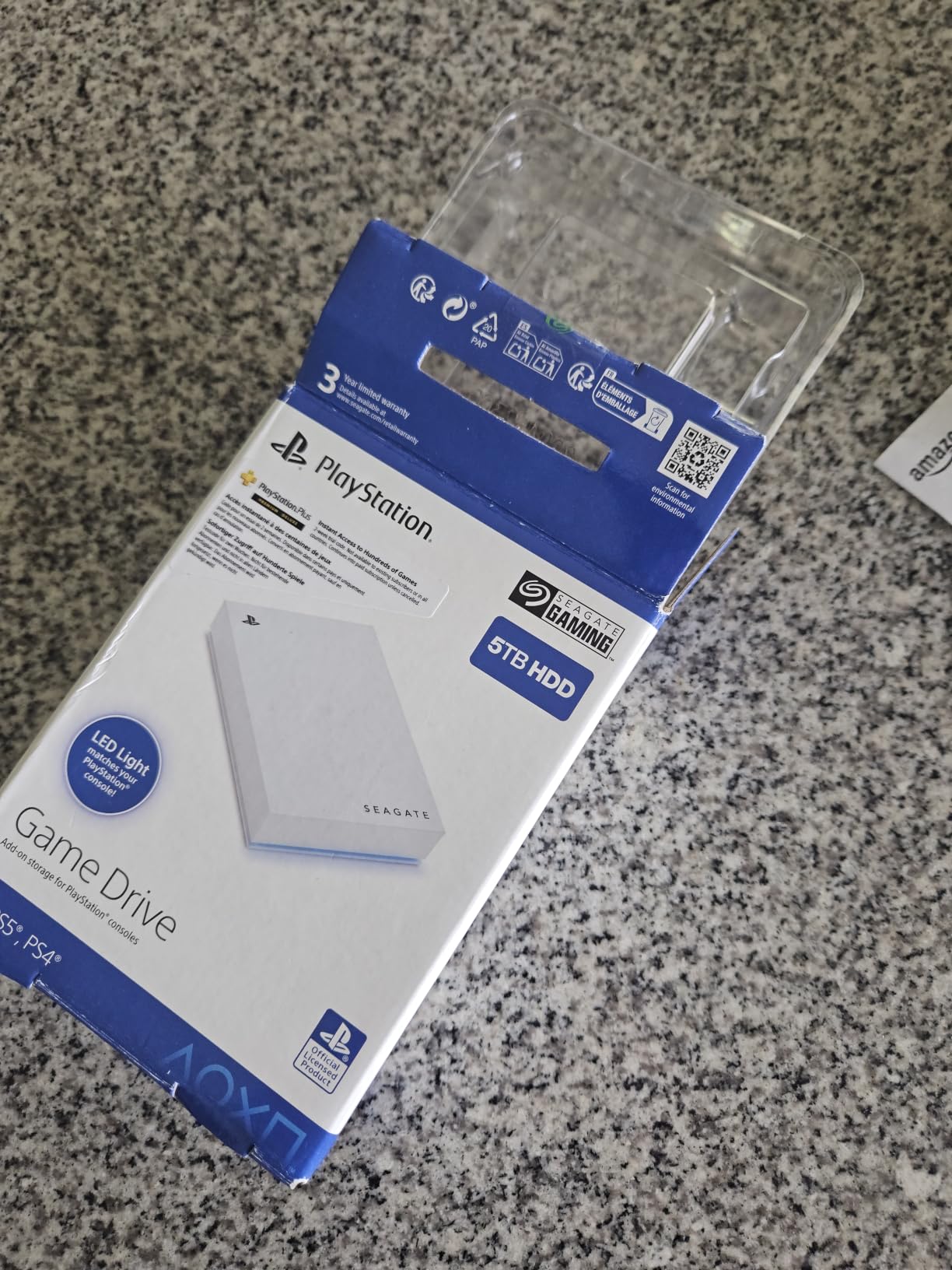 Seagate Game Drive for PS4/PS5 5TB, External HDD, USB 3.0, Officially customer photo 1