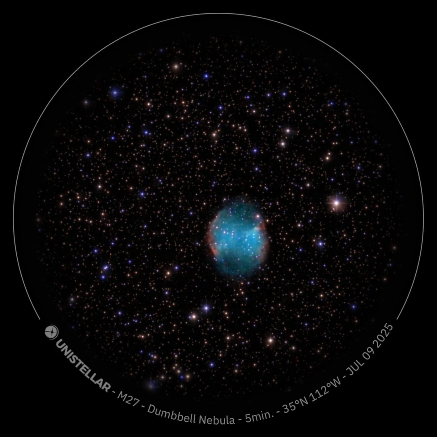 Odyssey PRO - UNISTELLAR Smart Telescope (with Eyepiece), 85mm f/3.9 (320mm) Digital & Computerized, App-Controlled Motorized Alt-Az, Enhanced Vision, RAW/FITS Export, 64GB, 5h Battery (Black) customer photo 1
