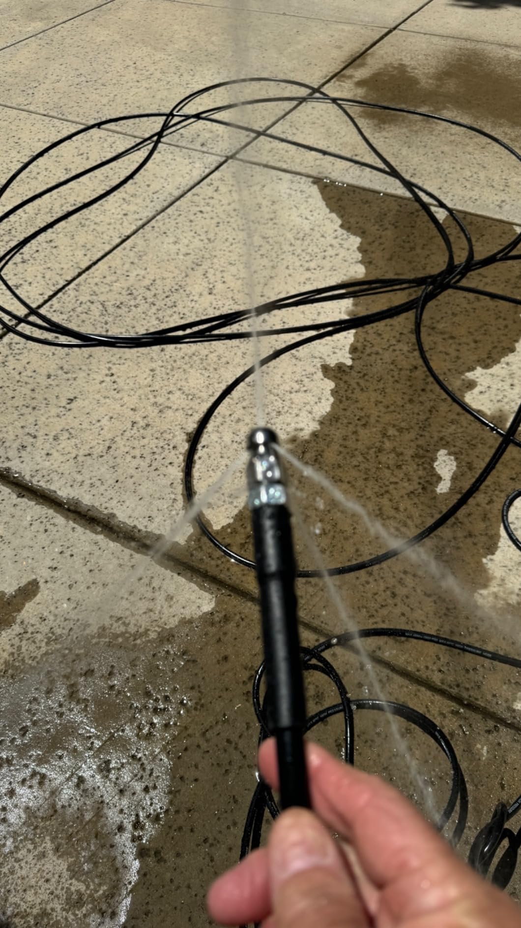 Houseables Hydro Jetter, Hydro Jet, Hydrojet, Pressure Washer Drain Cleaner, 100 Ft | Sewer Jetter Kit for Pressure Washer, Water Jet Drain Cleaner, Sewer Line Cleaning, Culvert Cleaning Tool customer photo 1