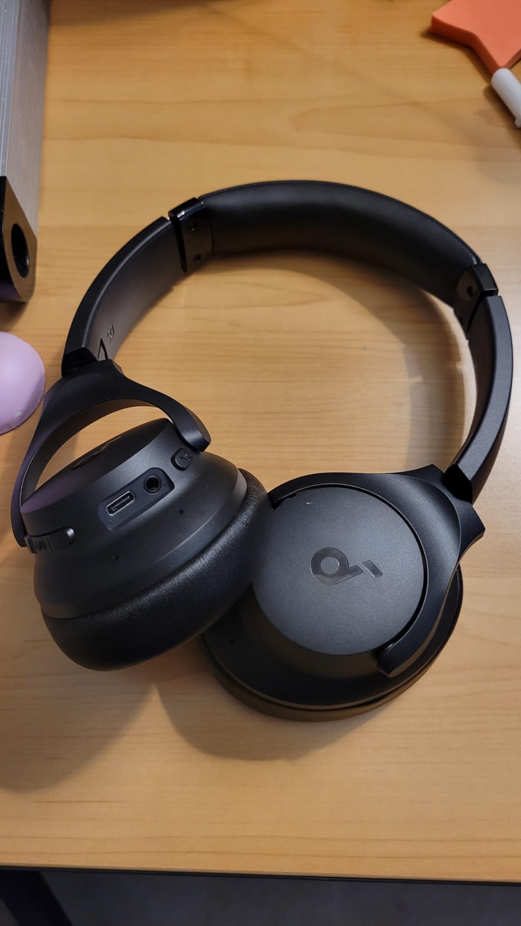 Soundcore by Anker Q20i Hybrid Active Noise Cancelling Headphones, White | Over-Ear, Bluetooth, 40H ANC Playtime, Hi-Res Audio, Big Bass, Transparency Mode, Customize via App, Travel, Home, Office customer photo 1