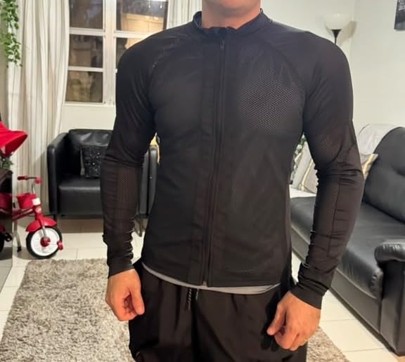 JAG Mesh Motorcycle Protective Shirt, Summer Riding Shirt for Men & Women | Armored Motorcycle Shirt, CE-Certified Protectors, Soft, All-Season Layering, Lightweight, Fitted, Breathable Biker Jacket customer photo 2
