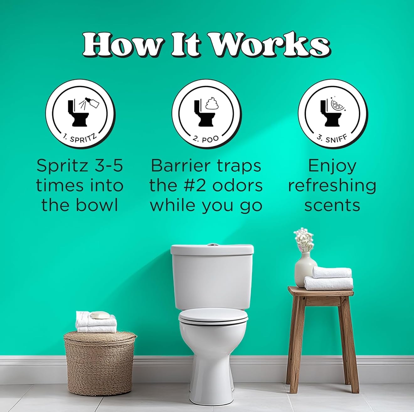 Poo-Pourri Before-You-Go Pocket Toilet Spray, Travel Essentials, Beach Bum, 1 Fl Oz, Up to 50 Uses, On-The-Go Bathroom Odor Deodorizer with Essential Oils, TSA Approved Size, Coconut Orchid Scent customer photo 2