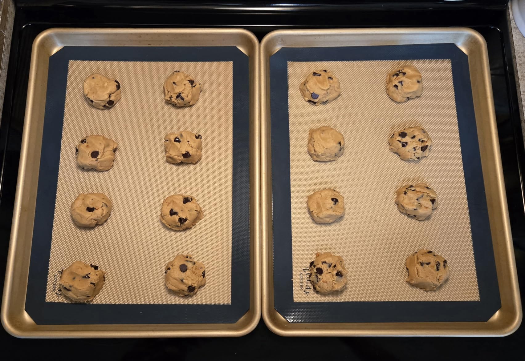Zulay Kitchen Silicone Baking Mat 2 Pack - 16.5