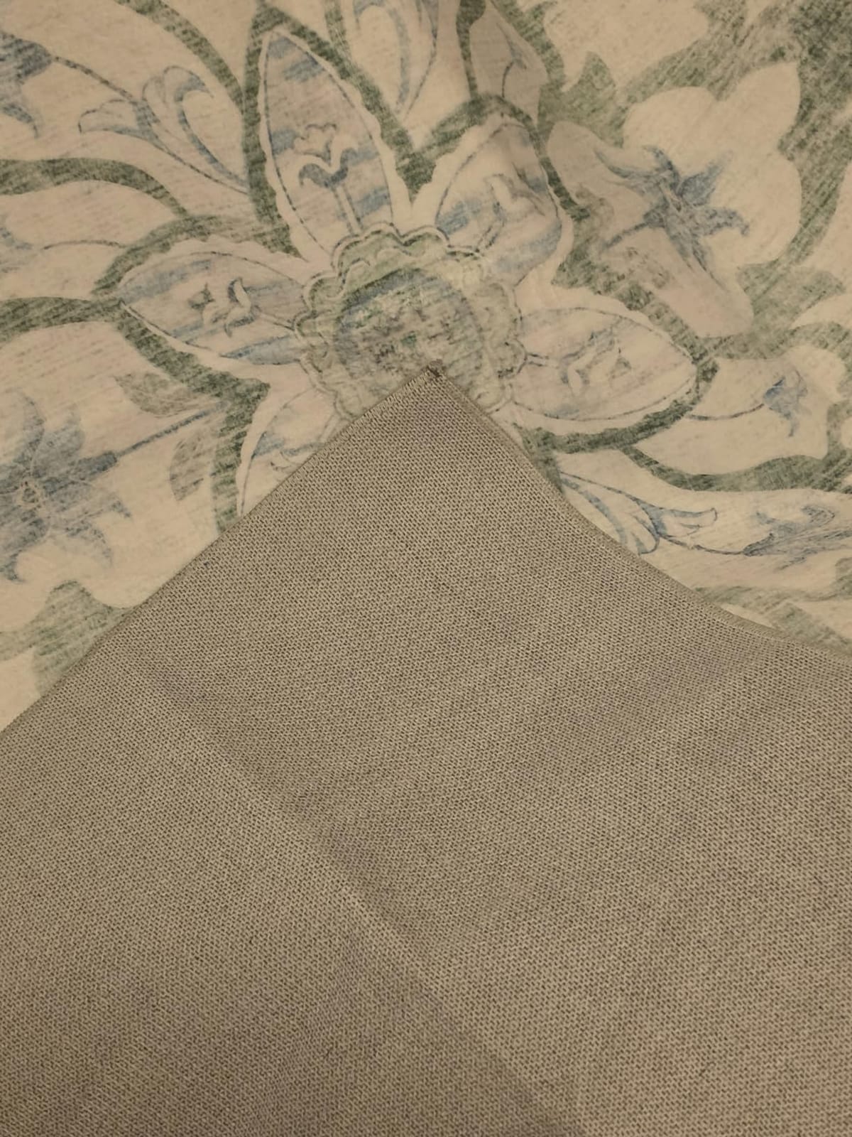 RELEANY Washable Area Rug, 5'x7', Brick/Brown/Green | Non-Slip, Water Repellent, Pet Friendly, Easy to Clean, Vintage Floral Boho Decor for Living Room Bedroom Dining Room Office customer photo 2
