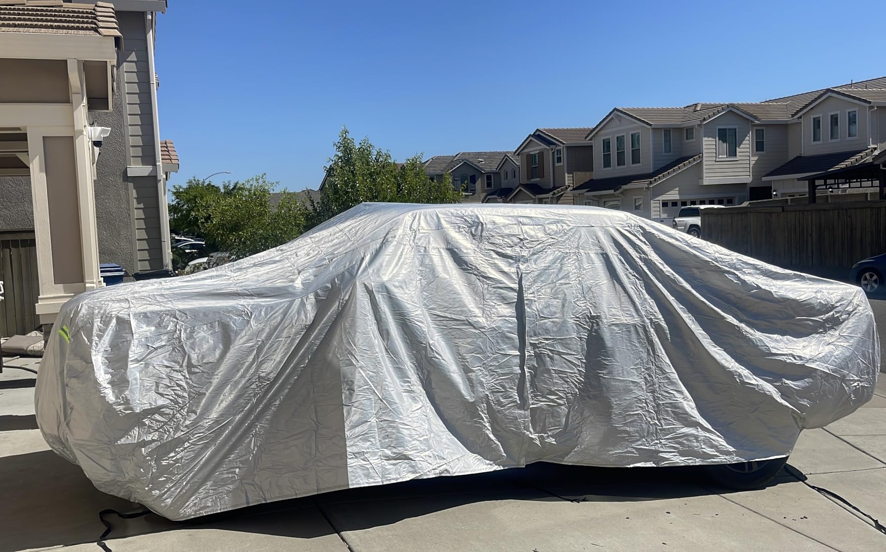 Truck Cover Waterproof All Weather, 6 Layers Pickup Cover Fit for Ford F150, Chevrolet Silverado 1500, Gmc Sierra, Ram 1500, Toyota Tundra (T4 Fit Truck Length Up to 250 inch) | See Size Chart Pickup Cover Fit for Ford F150, Chevrolet Silverado 1500, Gmc Sierra, Ram 1500, Tundra customer photo 1