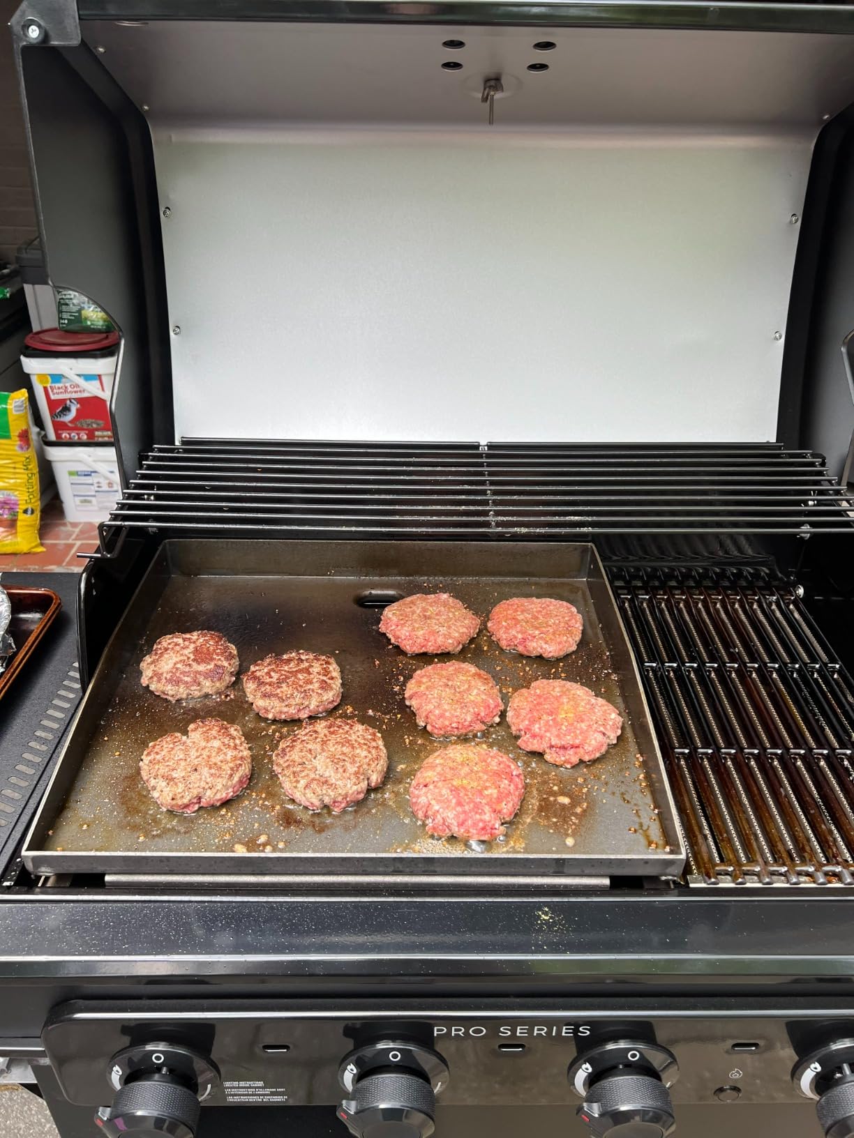 Pro Series with Amplifire Infrared Technology 4-Burner Propane Gas Grill and Griddle Cabinet, Black - 463279224 customer photo 1