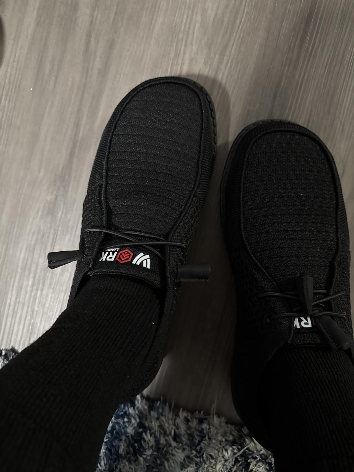 LARNMERN Steel Toe Loafers Women Slip On Work Safety Shoes Walking Sneakers Lightweight Comfortable Wide customer photo 1