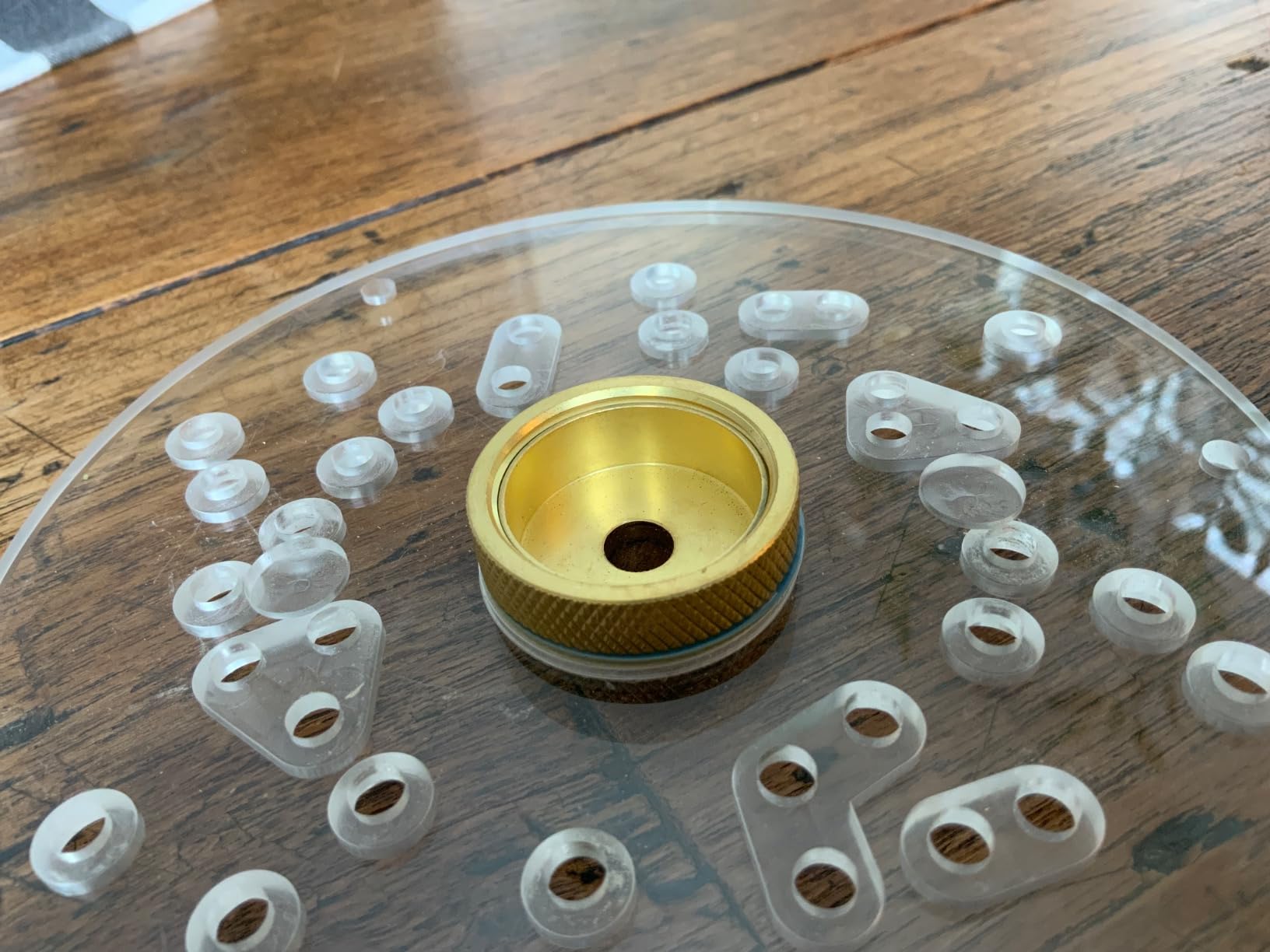 11 Pcs Premium Brass Router Template Guides Set - Fit Any Routers Sub-Base of the Porter Cable Style Router Bushing Guide Set with Carrying Case customer photo 1