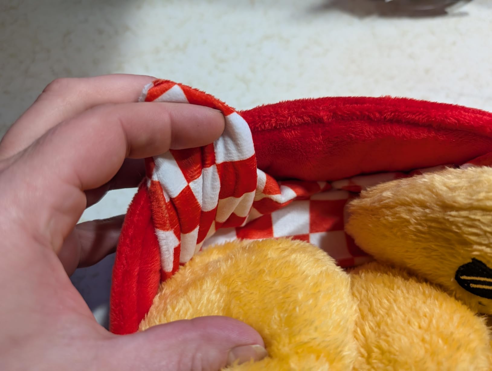 Emotional Support Hot Dogs - Cuddly Stuffed Animals Squishy Toys and Plushies with Carrying Basket customer photo 2