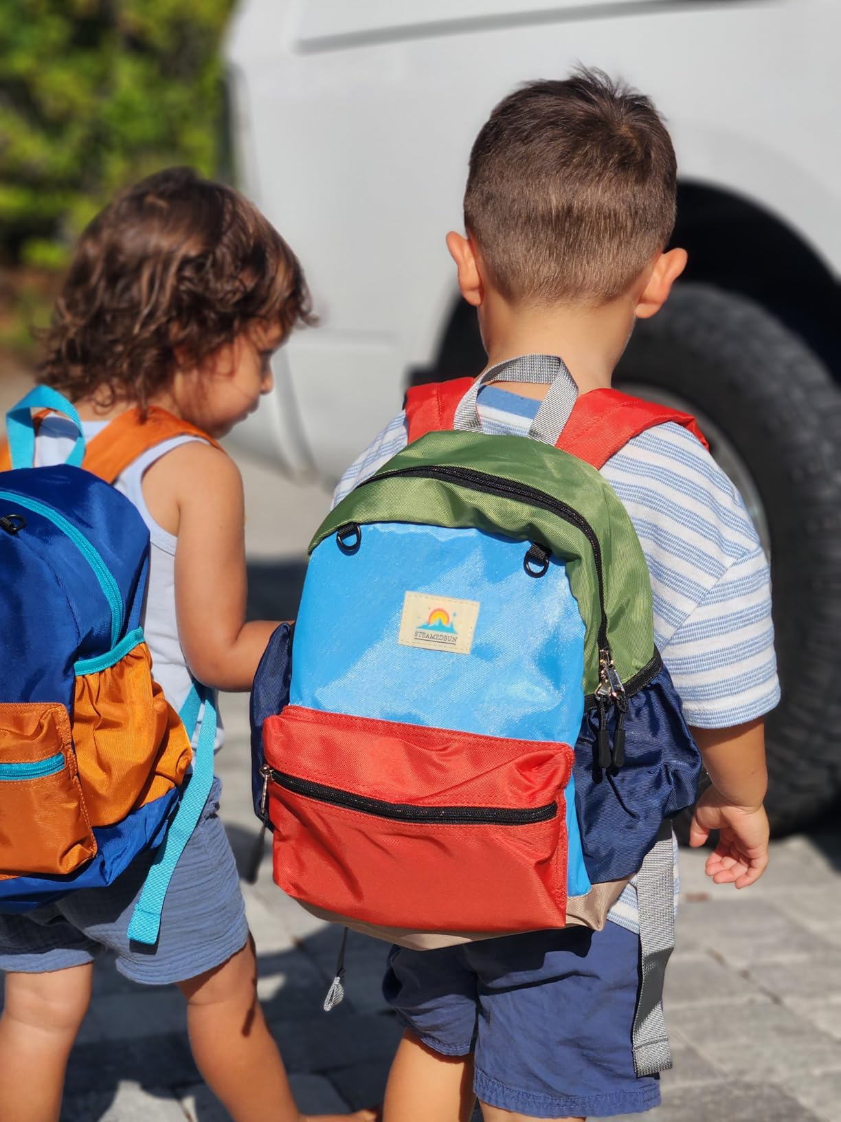STEAMEDBUN Kids Backpack for Boys 6-8: Toddler Backpack for Preschool Kindergarten - Boys Backpacks for Elementary 4-6 customer photo 2