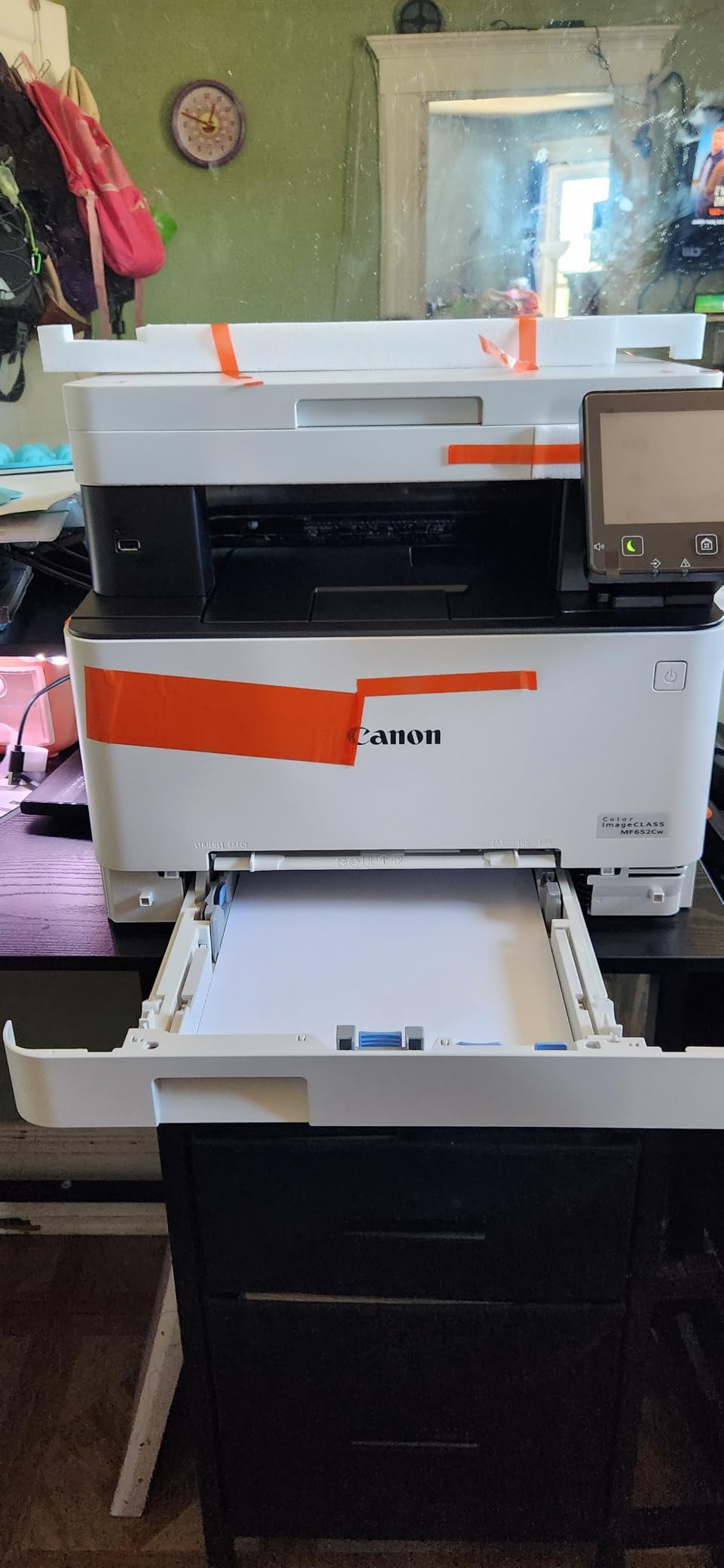 Canon Color imageCLASS MF652Cw - Wireless Laser Printer, Multifunction with Scanner, Copier, Mobile Ready, 3 Year Limited Warranty, 22 PPM Color, White customer photo 2