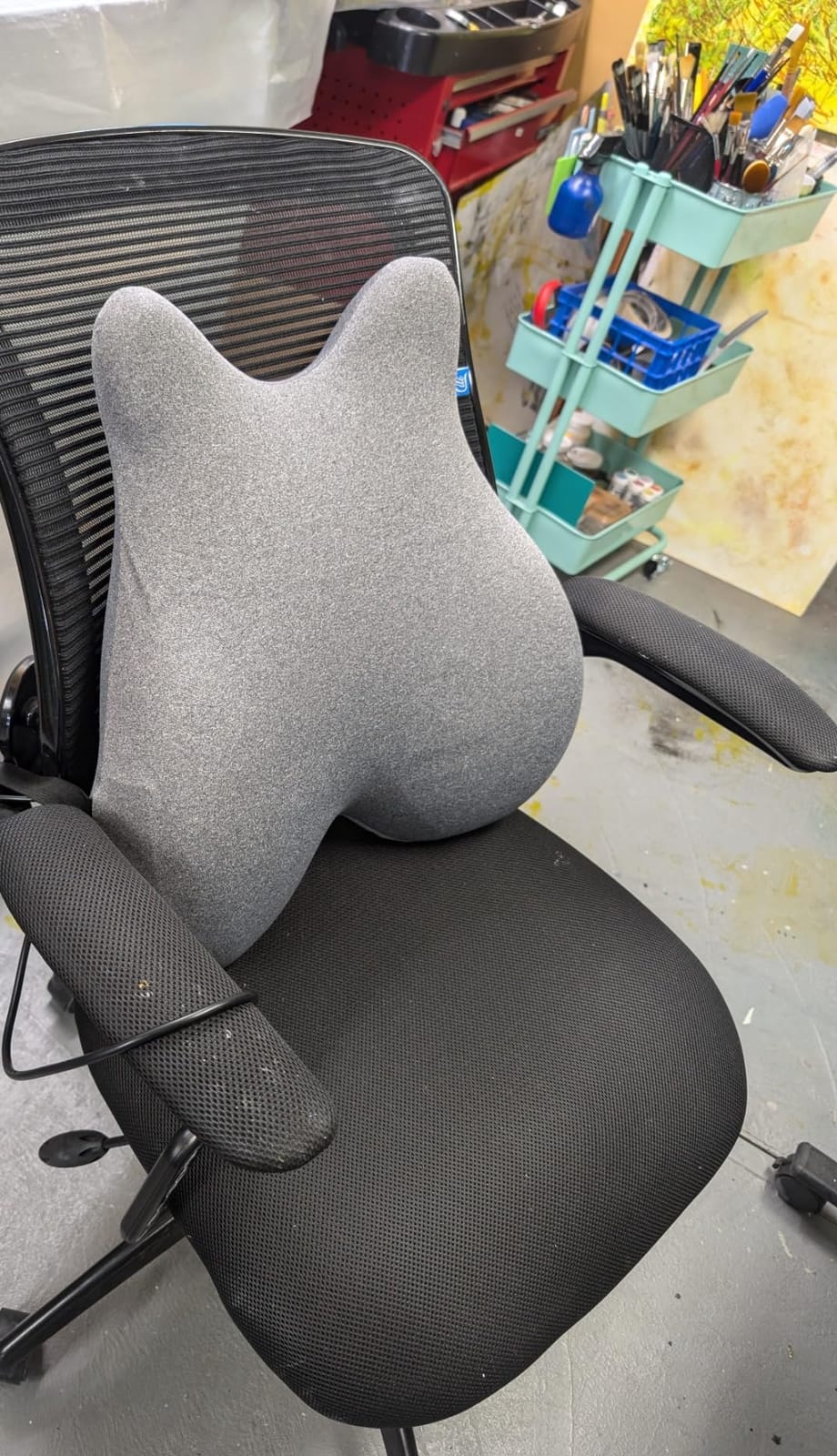 CILI Heated Lumbar Support Pillow for Office Chair, Ergonomic Back Support Cushion with Vibration, Memory Foam Chair Back Massager,Gifts for Mom Dad customer photo 2
