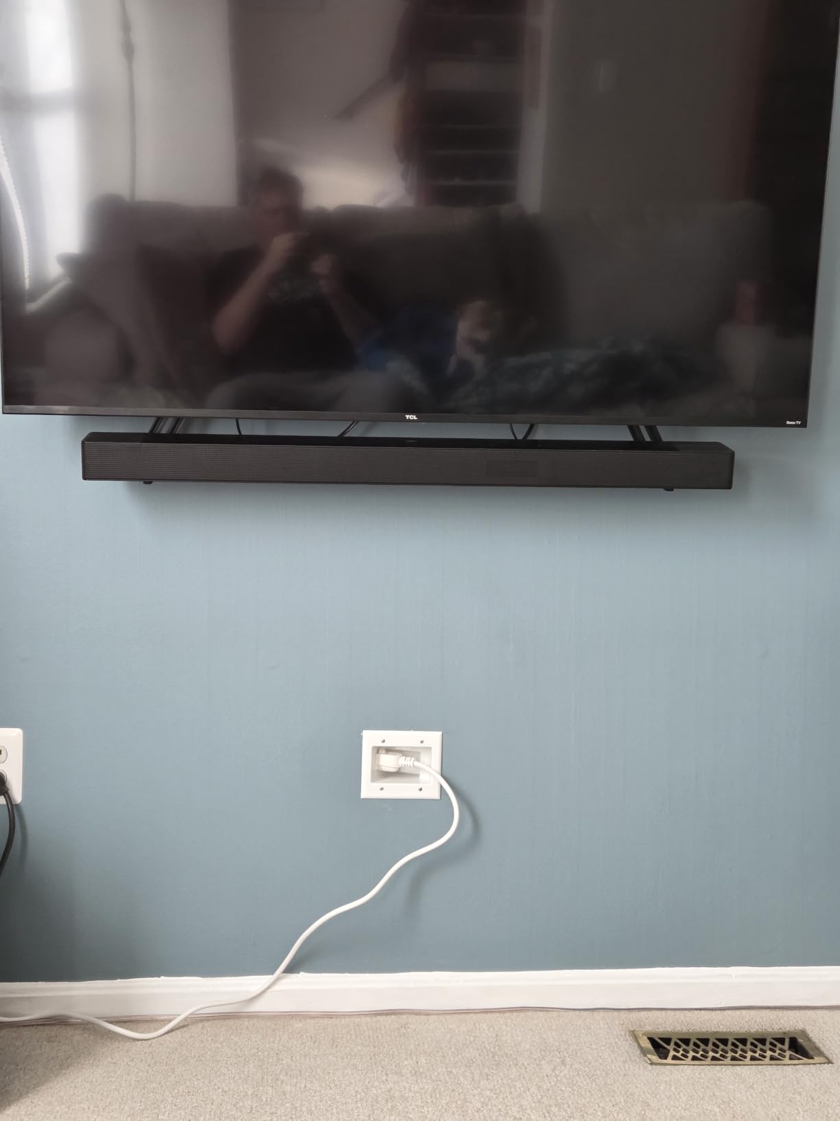 Perlegear Soundbar Mount with Adjustable Height, Sound bar Mount up to 15 lbs customer photo 2