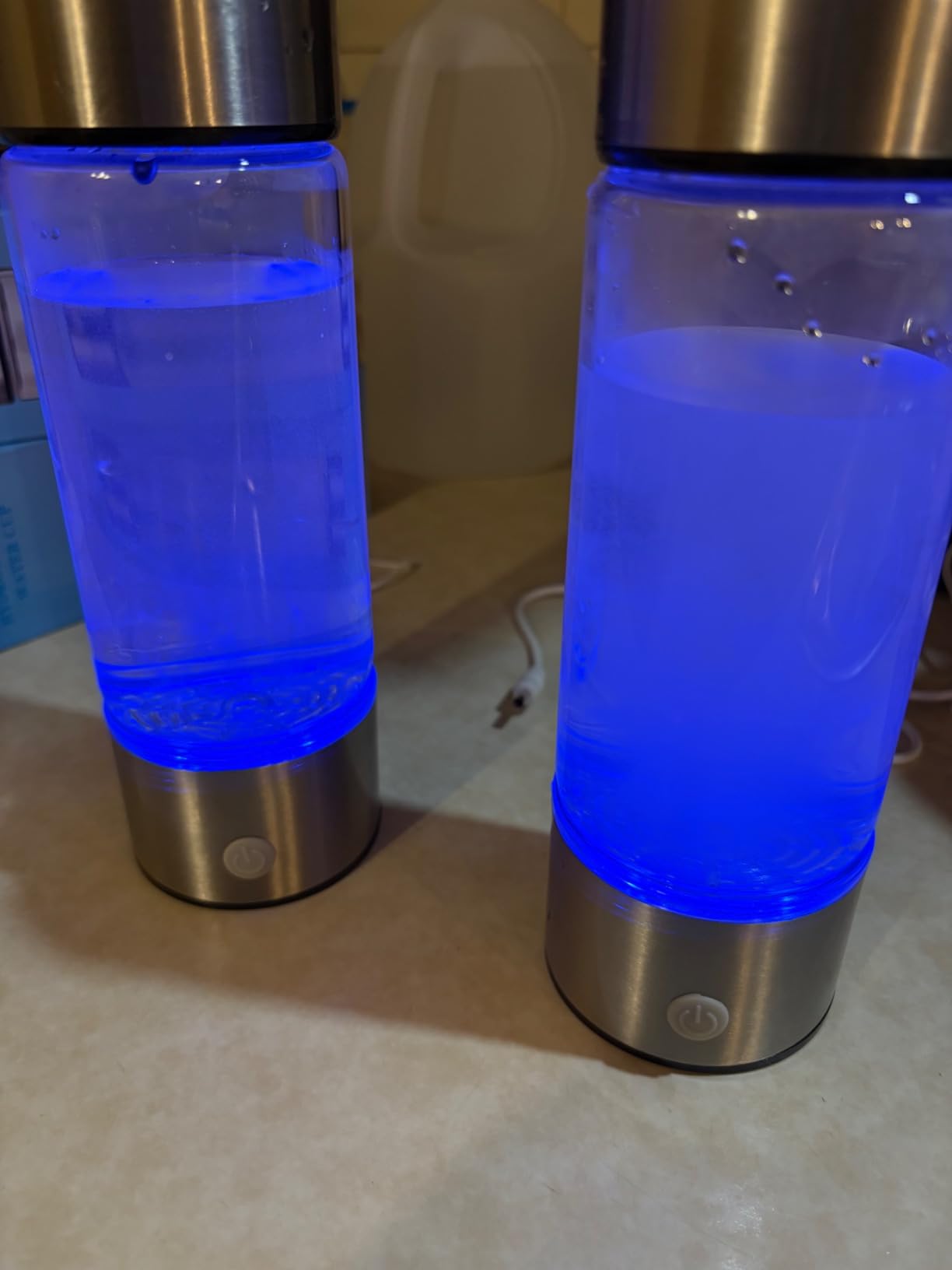 Hydrogen Water Bottle Generator Machine Updated, Portable Hydrogen Water Ionizer Machine Rechargeable, Hydrogen Rich Water Glass Health Cup 420ml customer photo 2