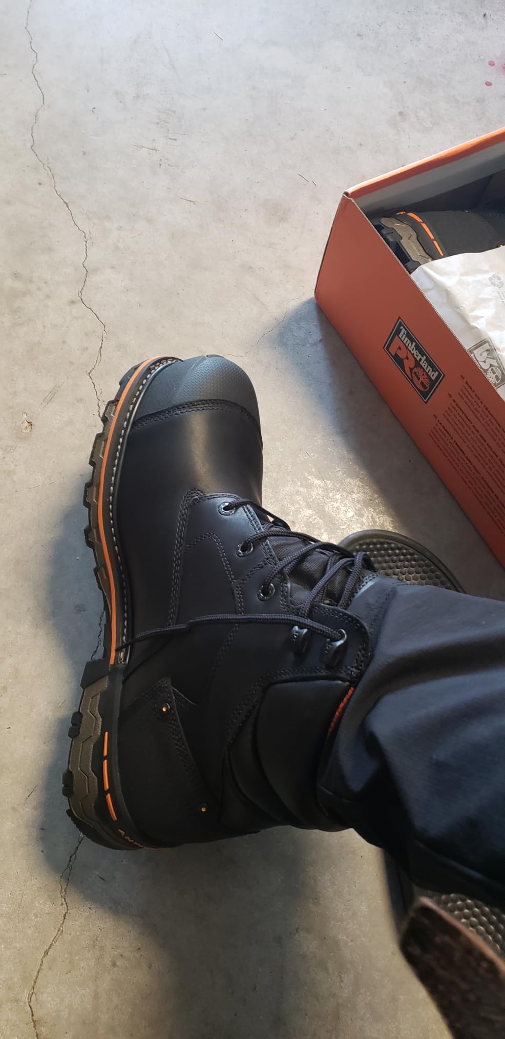 Timberland PRO Men's Boondock 6 Inch Composite Safety Toe Waterproof Industrial Work Boot customer photo 2