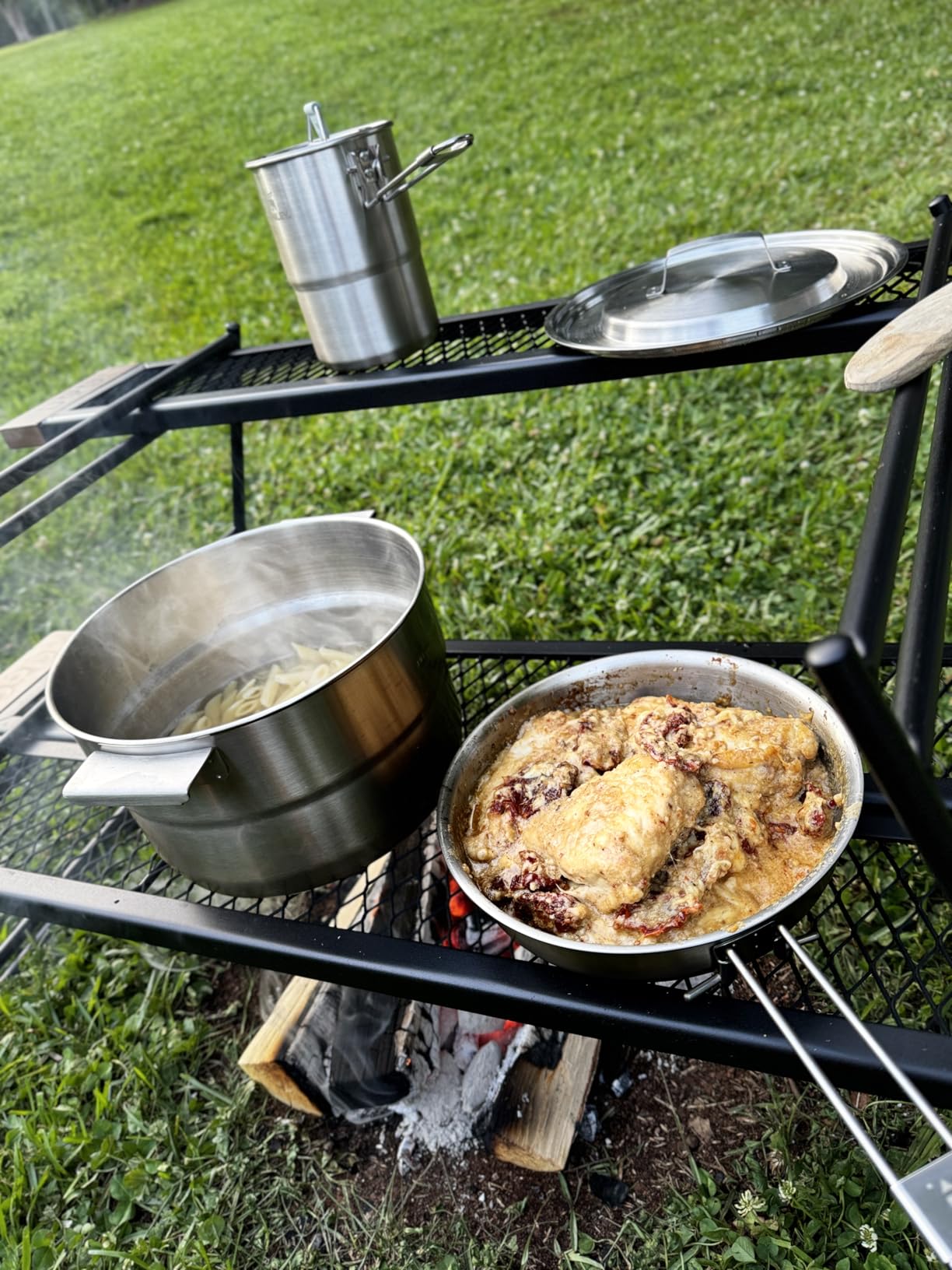 Stanley Wildfare Core 26-Piece Complete Camp Kitchen Cook Set, 4 qt Pot with Lid, 8in Fry Pan, 4 Table Settings, Plates, Bowls, Utensils, Camping Essentials for Your Camp Kitchen, BPA-Free customer photo 2