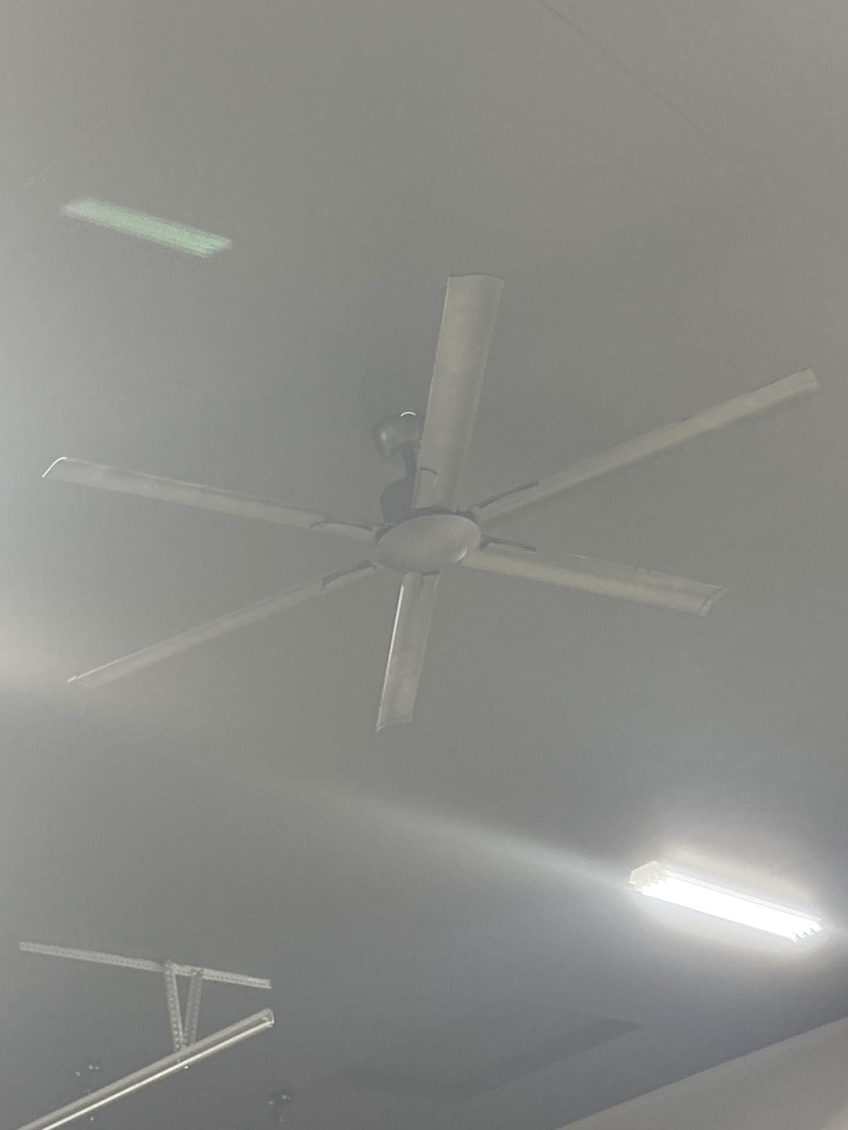 Amico 100 Inch Ceiling Fans Without Lights, Indoor/Outdoor Ceiling Fan with Remote Control, Reversible, 6 Blades, Noiseless, Industrial Black Ceiling Fan No Light for Patio, Porch, Garage, Shop customer photo 1