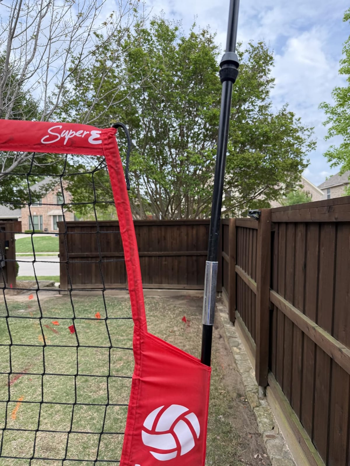 2-in-1 Volleyball Practice Net Station Backyard Training System | 5-Height (6'6'' to 8') Equipment for Hitting Spiking Serving Setting Indoor Outdoor Trainer, Portable Bag customer photo 1