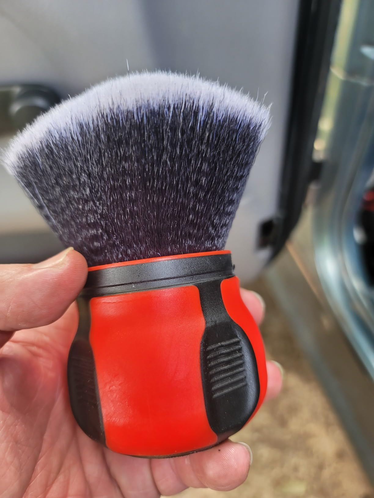 Curveball Detail Brush, Car Ultra Soft Bristles Detailing Brushes, 4PCS Professional Auto Cleaning Brush, Covers Large Area Inside or Outside Vehicles, Exterior Interior Brush - Gray customer photo 2