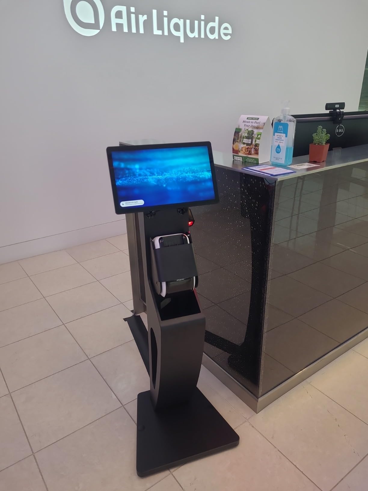 CTA Sleek Floor Stand Kiosk for Monitors - Floor Stand with Printer Slot 15