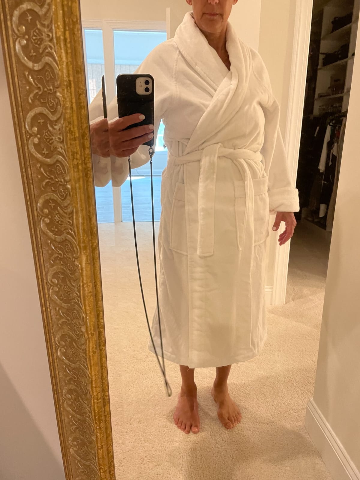 H by Frette Shawl Collar Bathrobe with Piping customer photo 1
