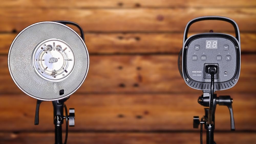 NEEWER 800Ws Studio Monolight Flash Light Kit (2 Pack), S101-400W 5600K Strobe Light with 150W Modeling Lamp/Bowens Mount/Softbox/Stand/Reflector/RT-16 Trigger/Bag for Portrait Product Photography customer photo 2