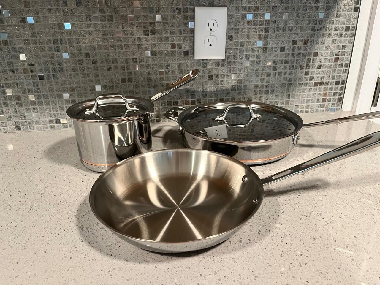 All-Clad Copper Core Steel Cookware Set, 5-Piece, Made in the USA customer photo 1