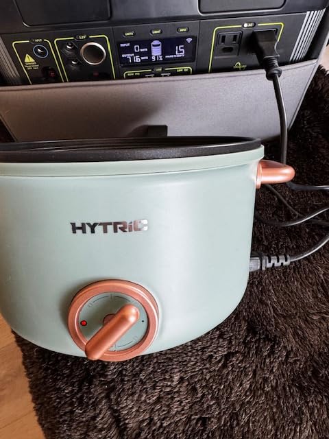 HYTRIC Electric Pot, 2.5L Portable Electric Hot Pot with Dual Power, Black customer photo 1