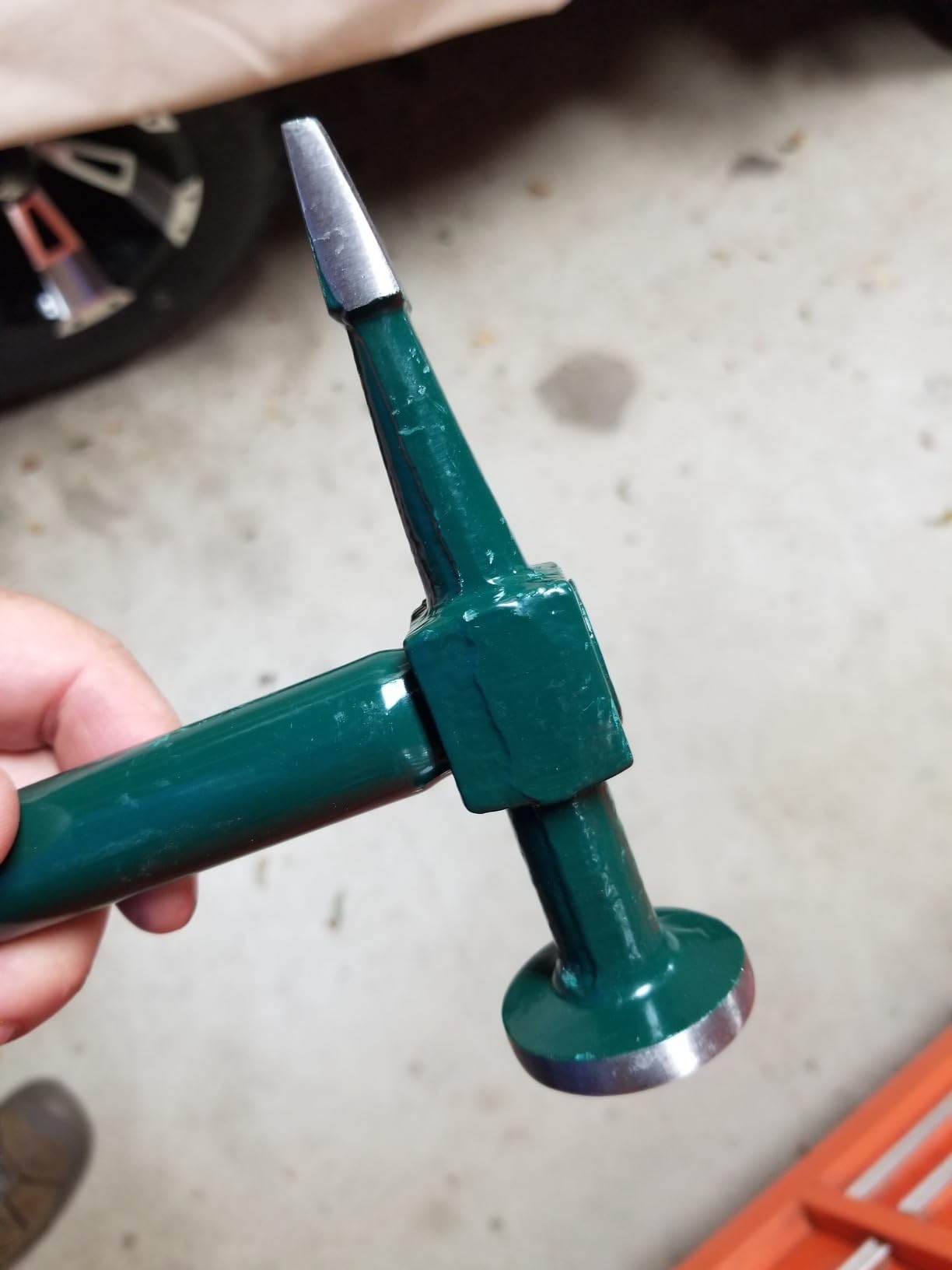 Sheet Metal Hammer, Auto Body Planishing Hammer for Car Dent Repair | Steel, Impact-Resistant Hammer with Comfort Grip. For Auto Body Concave Repair, Planishing Metal Sheets customer photo 1