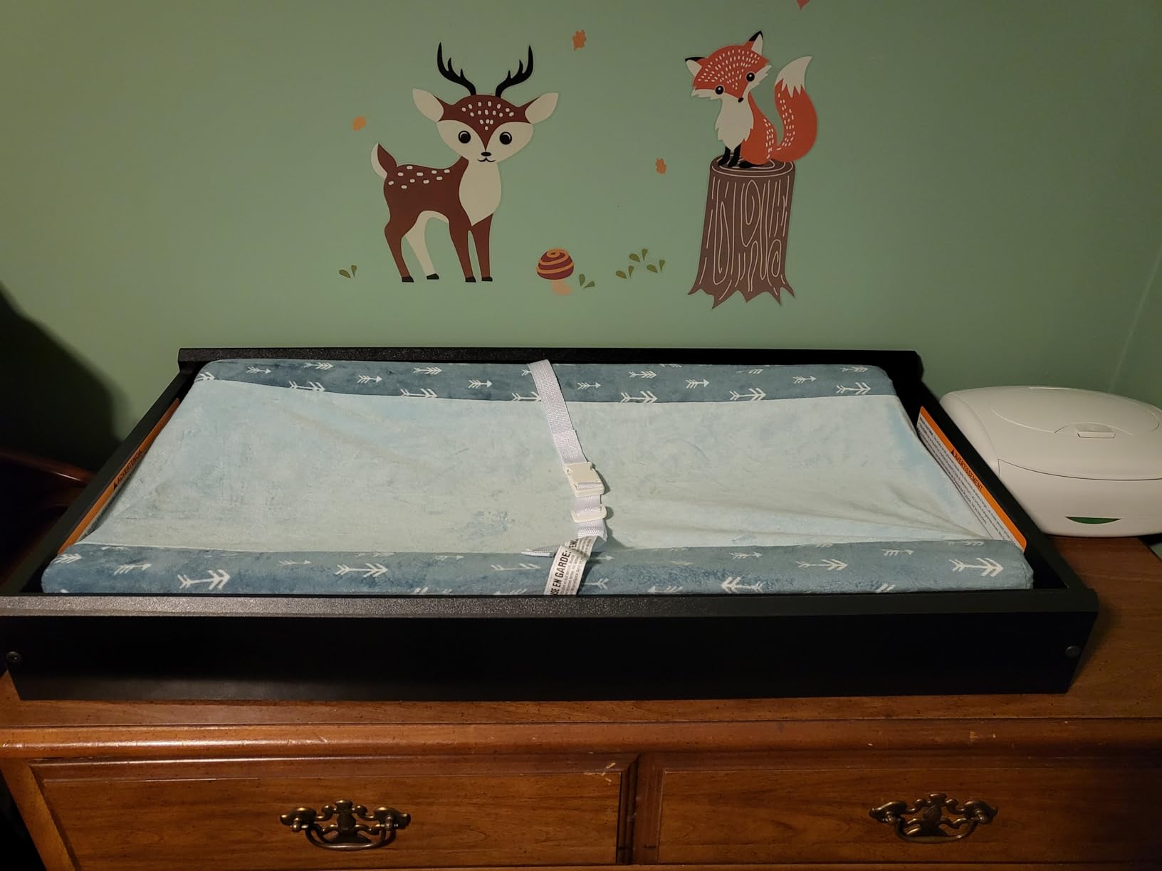 Storkcraft Nest Changing Table Topper, Driftwood | GREENGUARD Gold Certified, Designed to Fit Nest Changing Pad, Compatible with Select Storkcraft 6 Drawer Dressers customer photo 2
