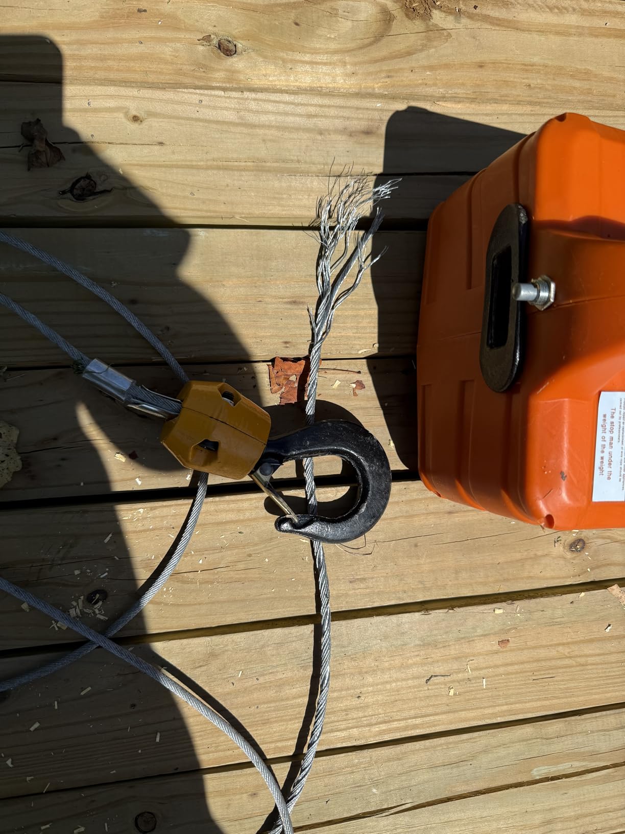 Power Electric Portable Hoist Winch 1500LBS, 3 in 1 Electric Cable Hoist 110V 25 FT with Lifting Strap, Electric Hoist Lift Ceiling Winch for Lifting Towing customer photo 1