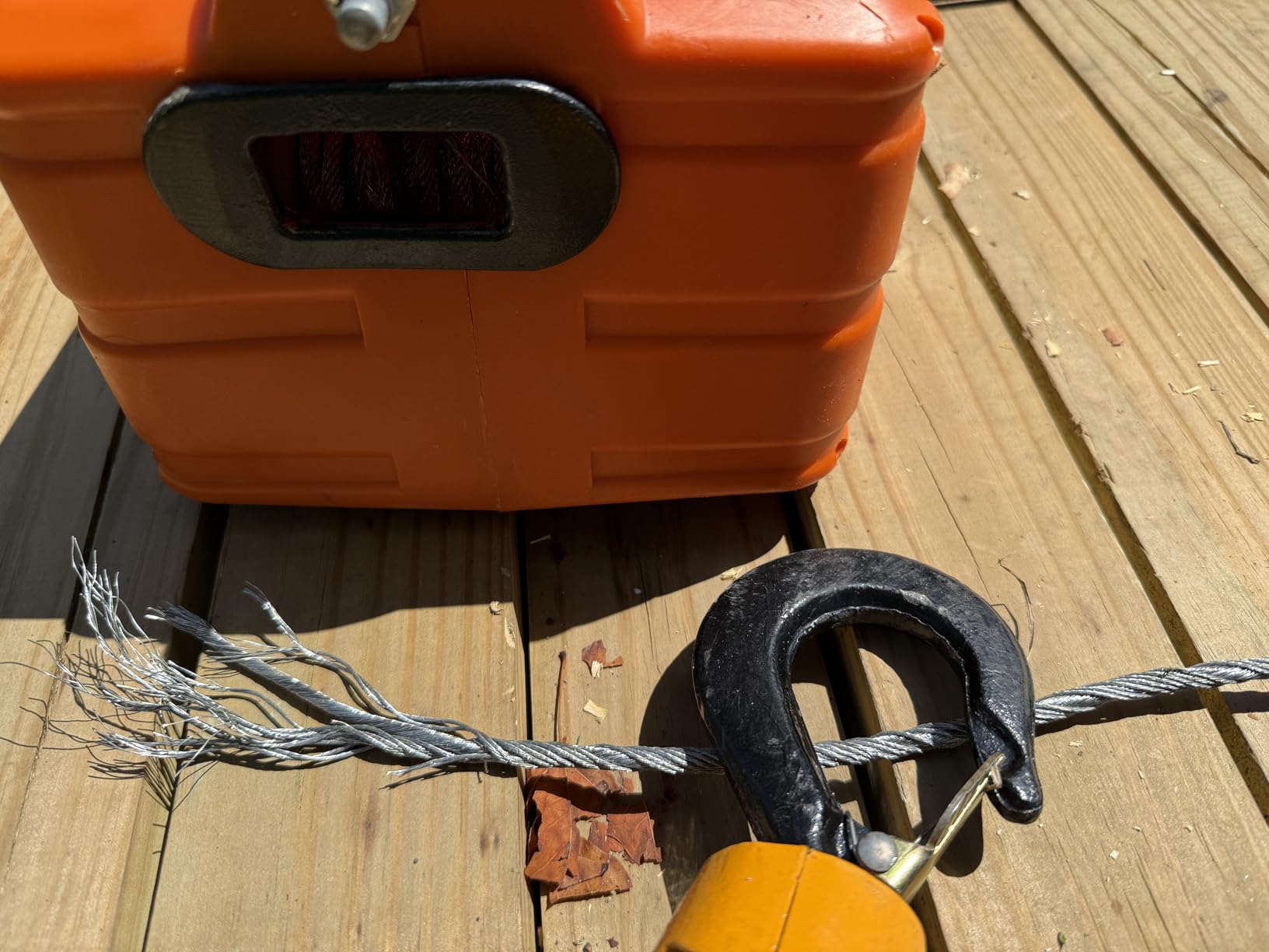 Power Electric Portable Hoist Winch 1500LBS, 3 in 1 Electric Cable Hoist 110V 25 FT with Lifting Strap, Electric Hoist Lift Ceiling Winch for Lifting Towing customer photo 2