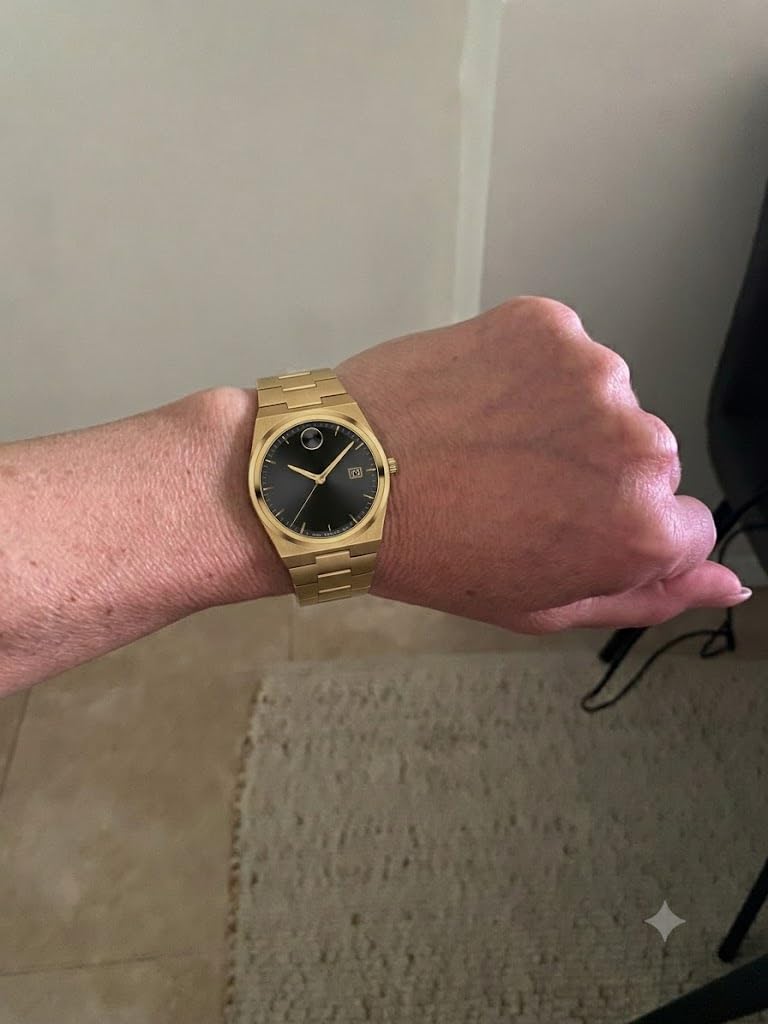 Movado Bold Quest Men's Sport Watch - Swiss Quartz Movement, Stainless Steel Link Bracelet - 5 ATM Water Resistance - Luxury Fashion Timepiece for Him - 40mm customer photo 1