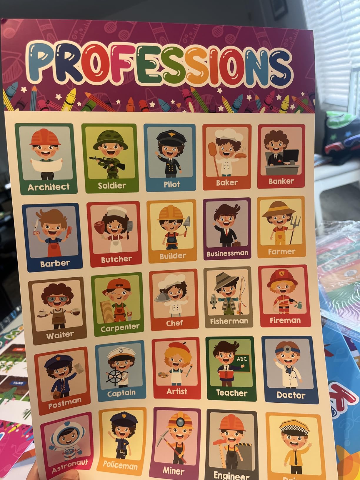 Decorably 50 Pack Learning Posters for Toddlers 1-3, Kids 3-5, 11x17in | Educational Toddler Learning Posters, Matte-Laminated Classroom Decor customer photo 2