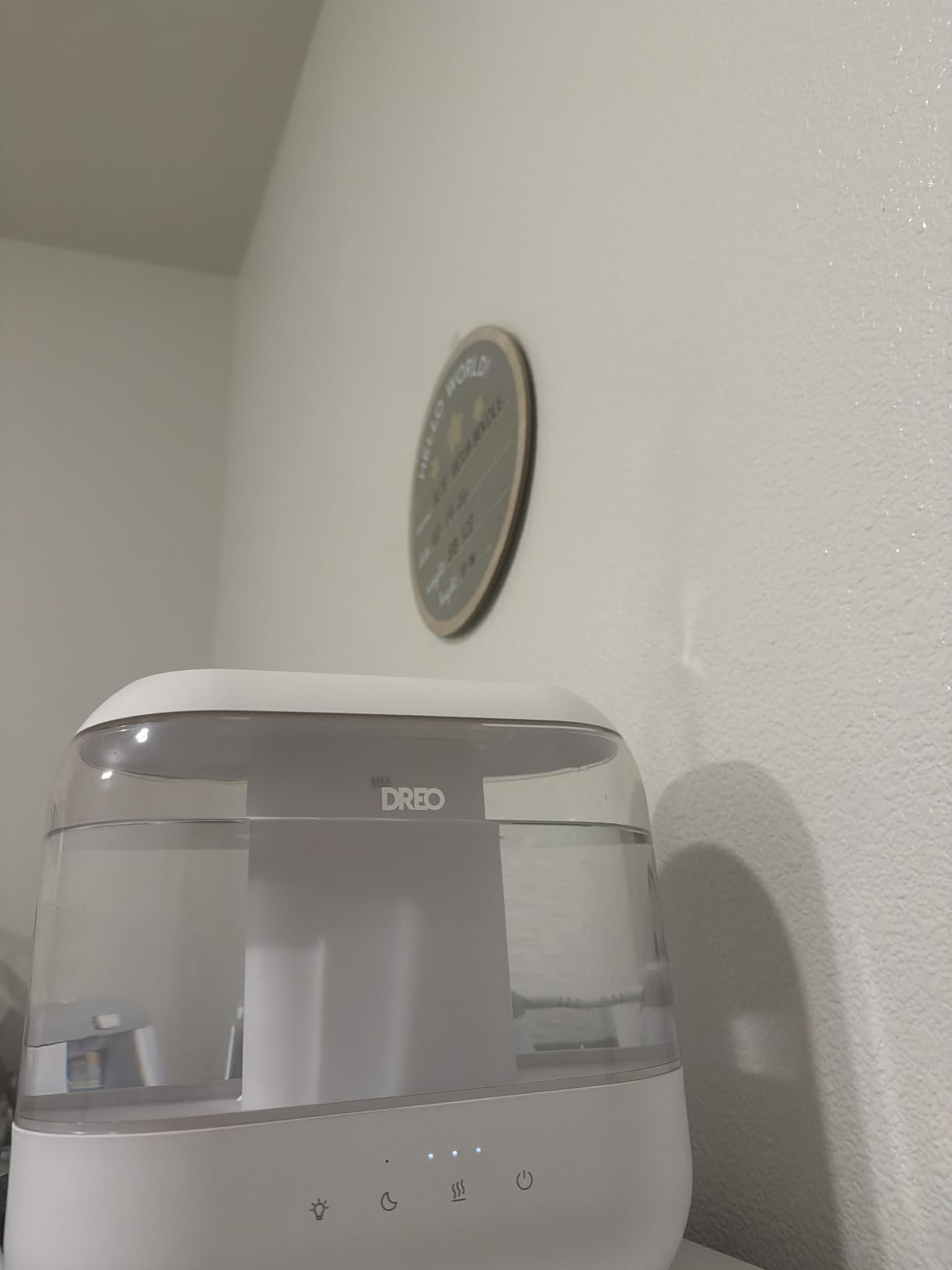 DREO 6L Top Fill Humidifiers for Bedroom, 60H Runtime 28 dB Quiet Supersized Cool Mist Air Humidifiers for Large Room, Baby Nursery, Plant, Indoor, Night Light, Easy to Clean, Precise Humidity Control customer photo 1