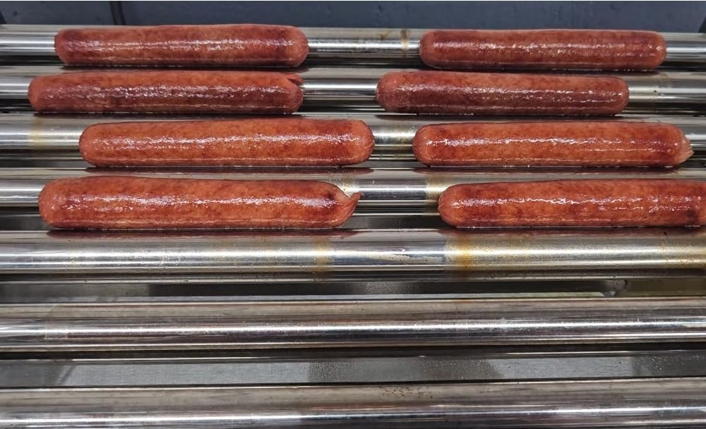 CROSSSON Hot Dog 7 Roller with Bun Warmer & Transparent Sneeze Guard, Commercial 7 Nonstick 304 Roller Grill Cooker Machine customer photo 2