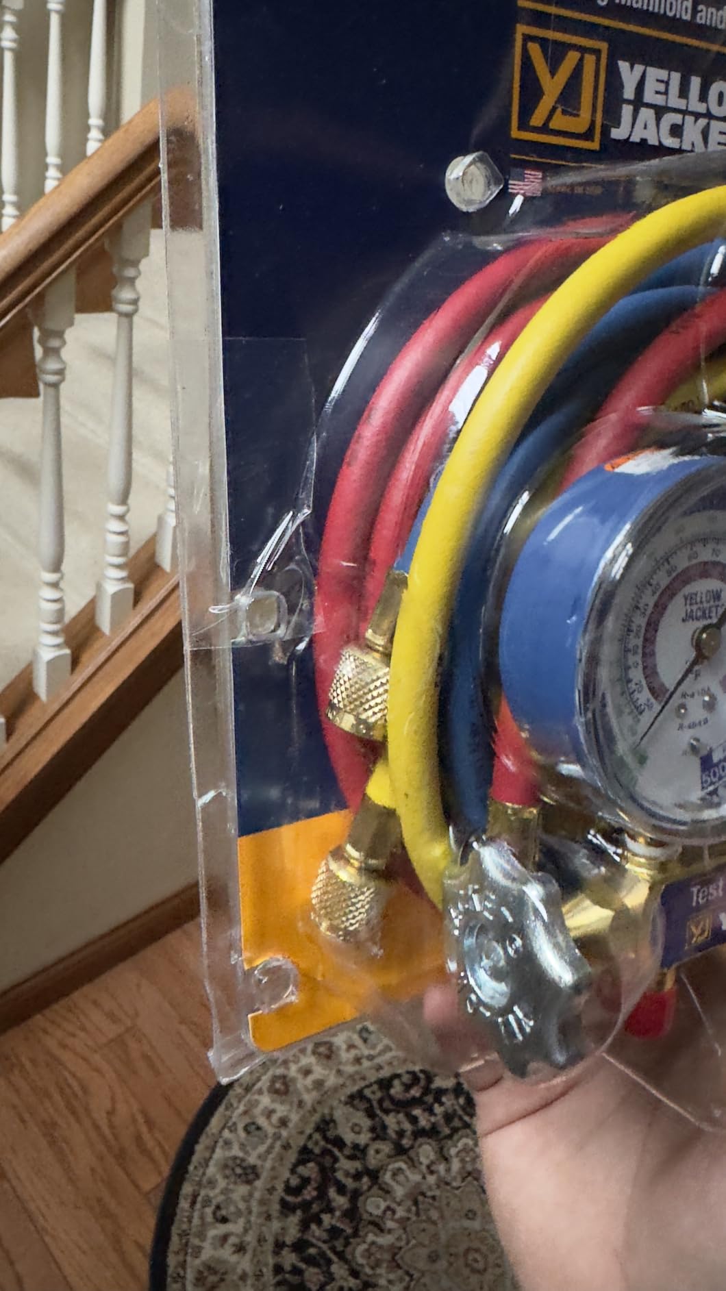 Yellow Jacket 42036 2-Valve Series 41 A2L Manifold, (psi °F) R32/454B/410A, 3-1/8