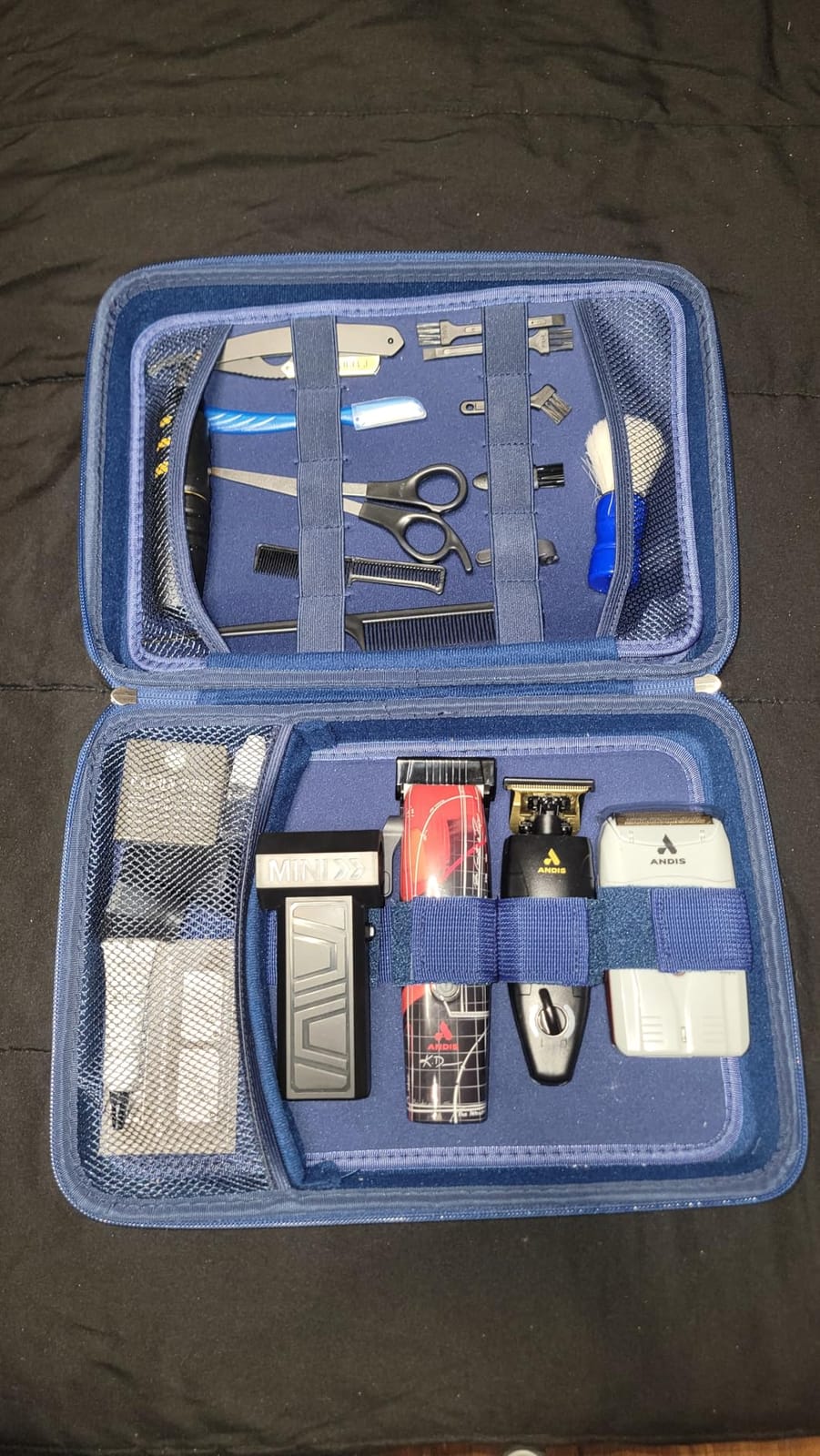 Boobowl Hard Travel Case for Hair Clippers, Barber Tool Organizer - Black | Case Only for Clippers, Trimmers, Guards, Shears, Combs, Chargers and Small Grooming accessories, Travel and Home Grooming customer photo 2