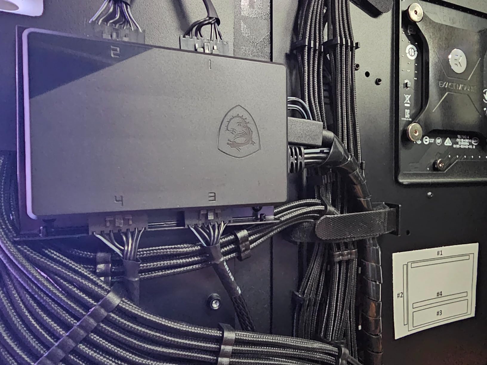 MSI MPG EZ120 ARGB-3B Fan - 120mm ARGB Fan, Patented Magnetic Connector Block, Daisy-Chain Connection, Fluid Dynamic Bearing, Mystic Light & Cooling Wizard Support customer photo 1