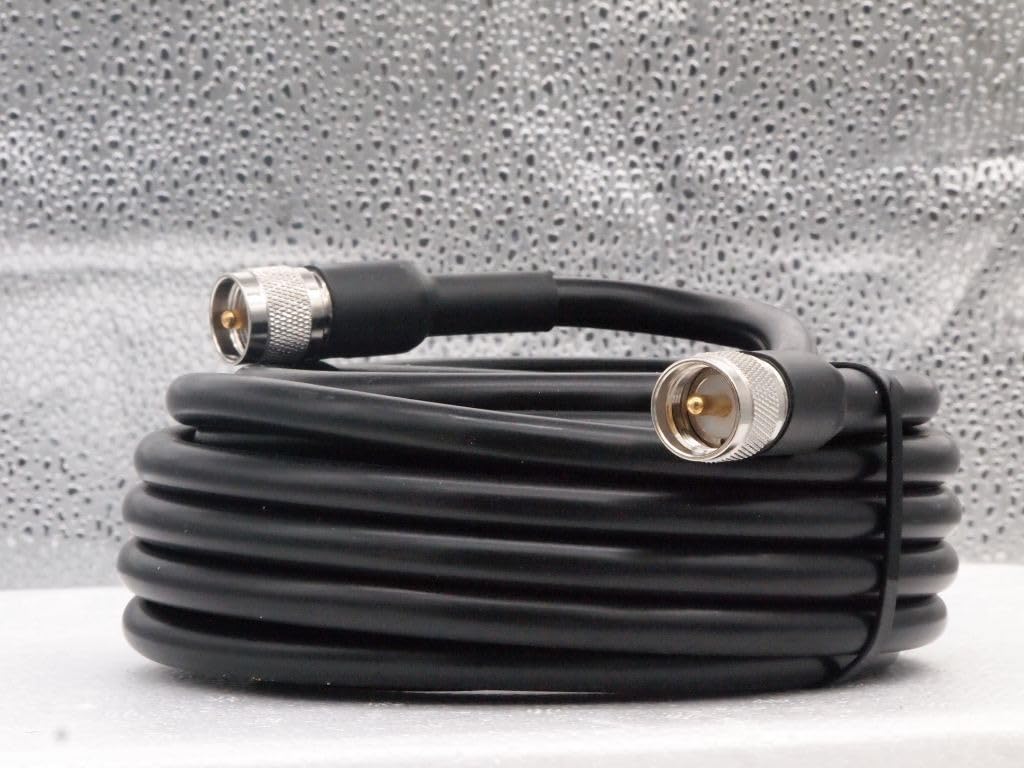 XRDS 200FT KMR 400 UHF Coaxial Cable PL-259 UHF Male Coax Low Loss 50 ohm CB Cable for Ham, Amateur Radio, Two-Way Radio, SWR Meter customer photo 1