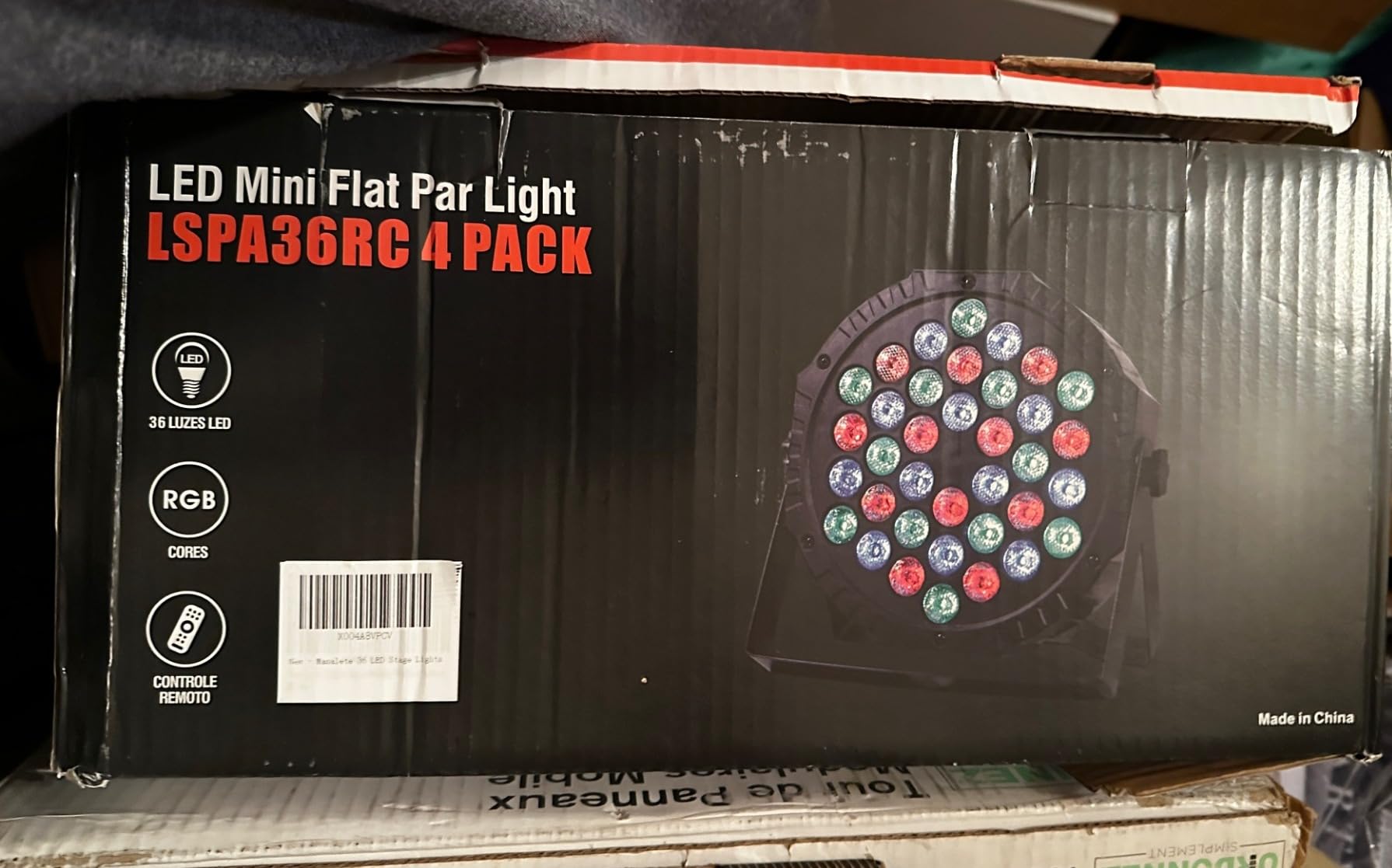 Manalete 36W RGB LED Stage Par Lights, 4 Pack | Remote & DMX Control, Sound Activated, Multi Modes, Corded; Uplights for DJ, Wedding, Party, Church, Bar, Club Events customer photo 2